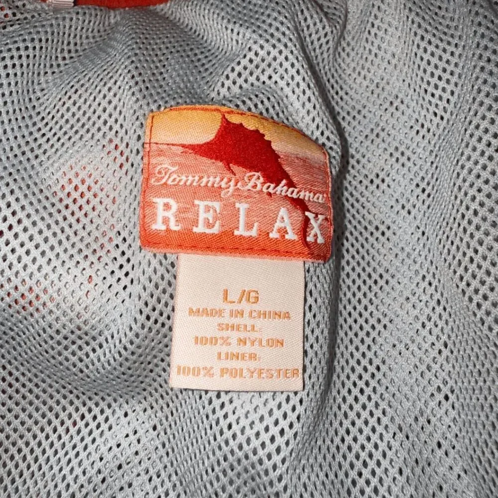 Tommy Bahama Men's Mesh Lined Drawstring Relax Swim‎ Trunks Orange Size Large